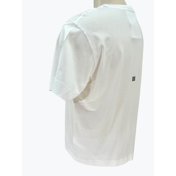 Givenchy Mens White Cotton Short Sleeve T-Shirt Mesh Underarm Detail Size Large - Picture 8 of 16